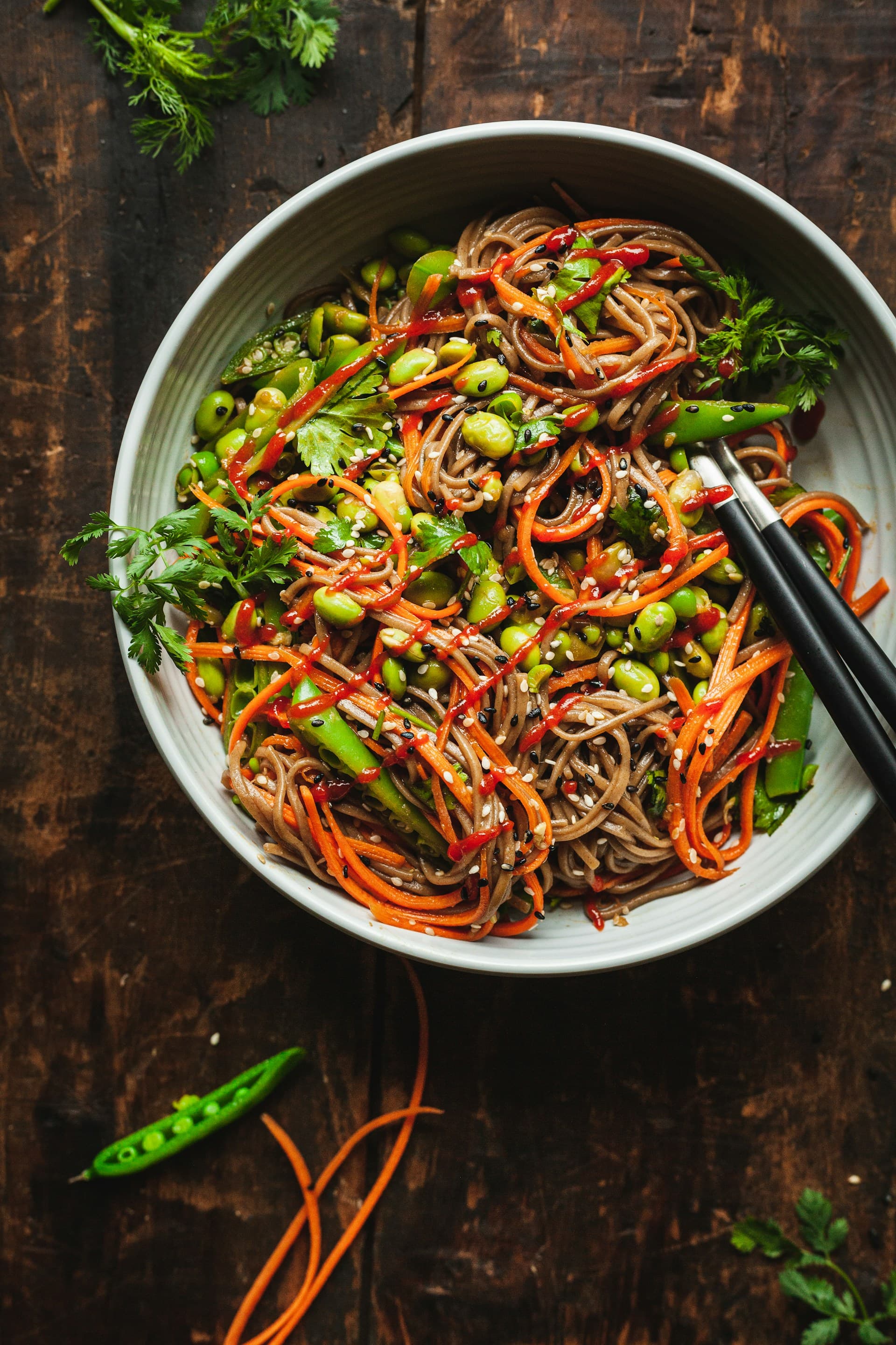 Garlic Green Beef Noodles